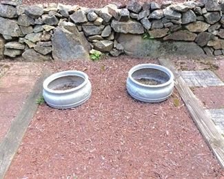 Planters -plastic , clay and cement