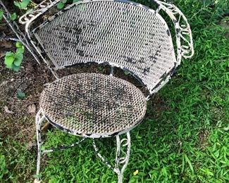 Table and four chairs
