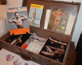 Vintage body building magazines
