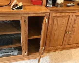 Hand crafted oak cabinetry