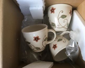Pfaltzgraff Mission Flower mugs