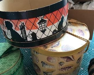 Vintage hat boxes