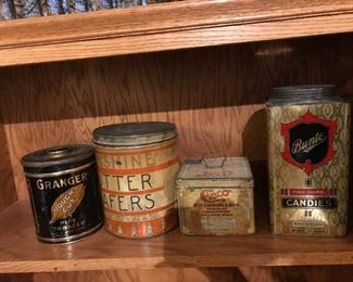 Vintage tins