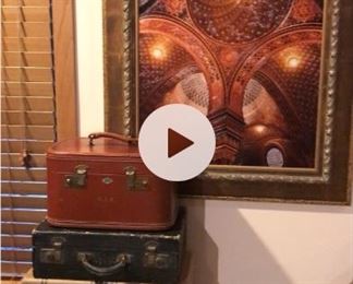 Vintage antique suitcases