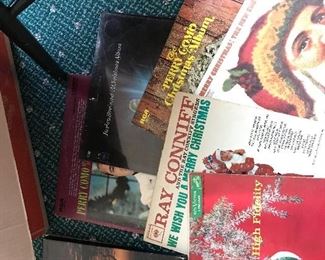 Vintage vinyl records from the 50s and 60s