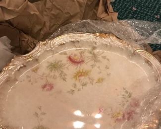 Antique LaBelle platter, marked WP for wheeling pottery.  Beautiful piece