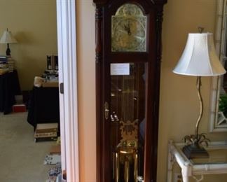 Howard Miller Grandfather Clock # 2 Works Well