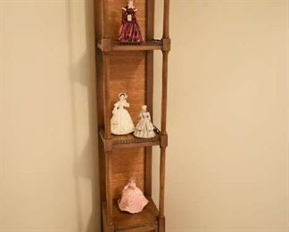 DISPLAY CABINET, JOSEF ORIGINALS FIGURINES