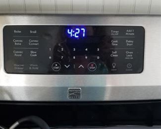 Kenmore gas range detail