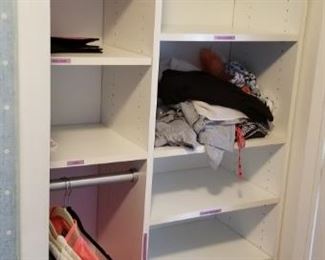 Built-in closet system