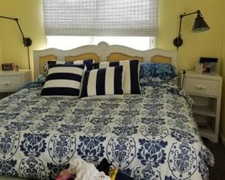 King size bed & nightstands