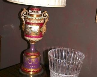 Vintage Lamp and Vase
