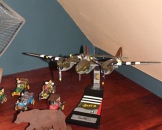 Miniature Cars and Model Fighter Plane