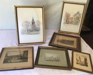 European Street and Water Scenes