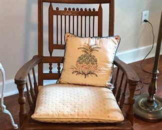 Antique stick and ball rocker