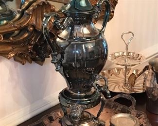 Silverplate samovar