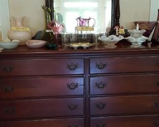 Mahogany eight drawer chest