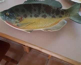 Large fish platter by Lefton