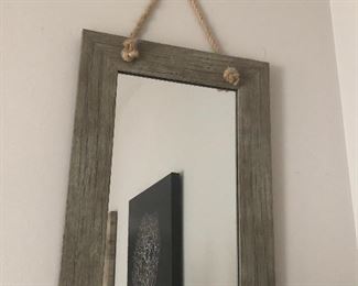 pair of farmhouse mirrors