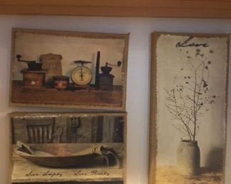 Beautiful farmhouse primitive still life art work