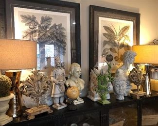Amazing selection of statues art and lamps from Restoration Hardware West Elm All Modern Pottery Barn