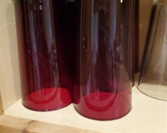 Cranberry colored glasses.  Great for hiding your Cranberry Vodka Drink at the neighbors house party.
