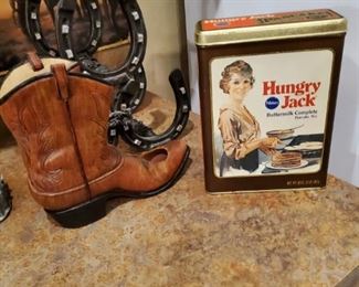 Wine Holders and Hungry Jack Tin. Where is Hungry Jill? Girl needs a biscuit too. You gotta risk it to get the biscuit