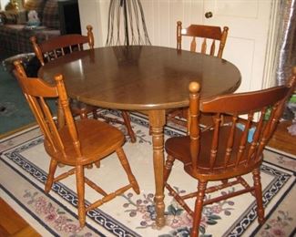 kitchen table with 2 pairs of chairs and one single chair-all sold separately