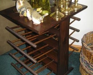 one of 2 magazine rack end tables