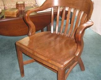 vintage wood office chair