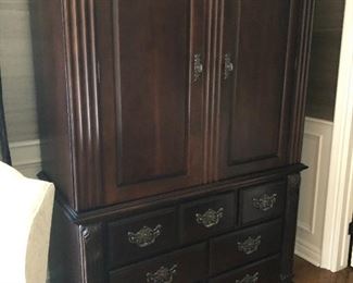 Tall Armoire by Bernhardt - moves as 2 pieces