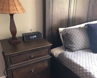 Nightstand and Queen Bed - Restoration Hardware