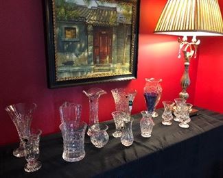 Waterford crystal vases