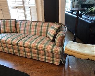 Plaid couch 