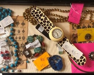 Loads of costume jewelry and jewelry making findings and beads.