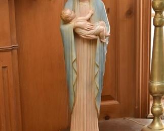 Vintage Christian Statue / Virgin Mary Figure