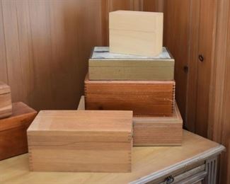Various Wood Boxes,  All Shapes & Sizes 