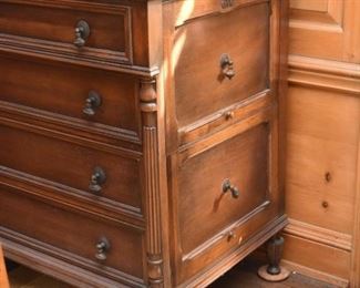 Unique File Cabinet (Front drawers are false, cabinet opens on the side)