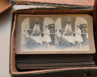Stereograph / Stereoscope with Slides 