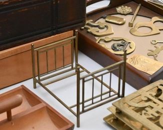 Brass Miniature Bed Frame