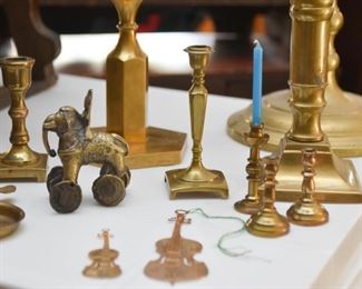 Brass Candlesticks / Candle Holders, Figurines