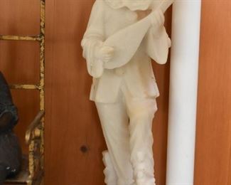 Alabaster Musician Statue