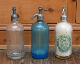 Vintage Seltzer Bottles 