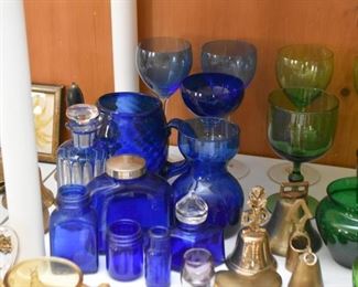 Vintage Cobalt Blue Glass / Glassware 