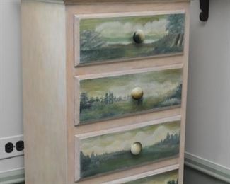 Hand Painted Chest of Drawers (Tall & Narrow)