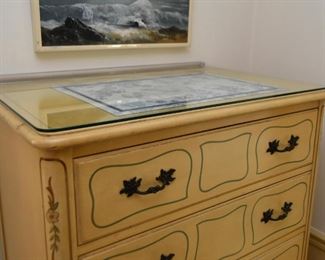 French Provincial Highboy Dresser / Chest of Drawers