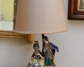 Figural Porcelain Table Lamp