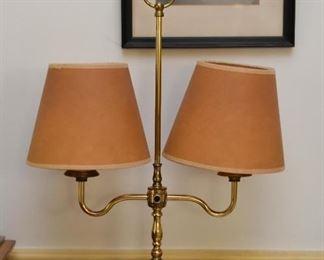 Brass Double Arm Table Lamp