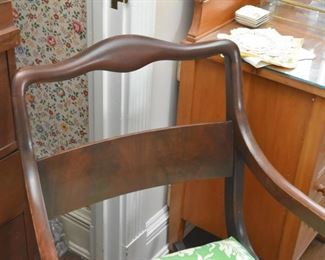 Antique Scroll Arm Rocking Chair  / Rocker