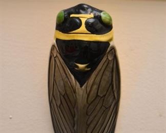 Cicada Pottery Wall Pocket